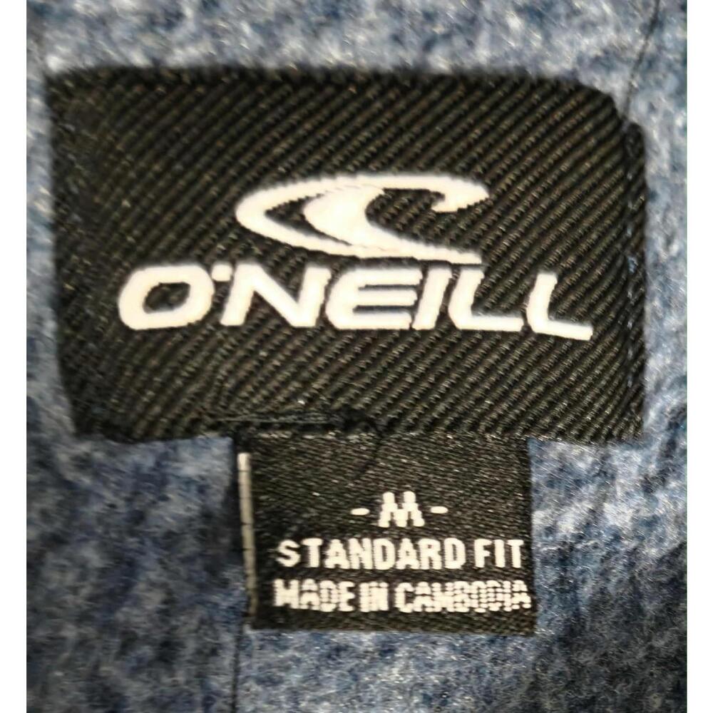 O’Neill Surf Co Palm Tree Graphic Hoodie Blue Pullover Sweatshirt Medium #5 - Picture 5 of 5